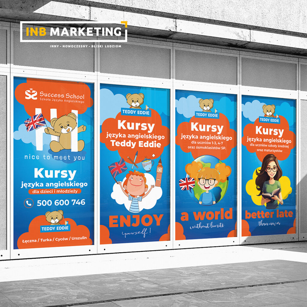 Success School Justyna Miś - oklejenie szyb INB Marketing