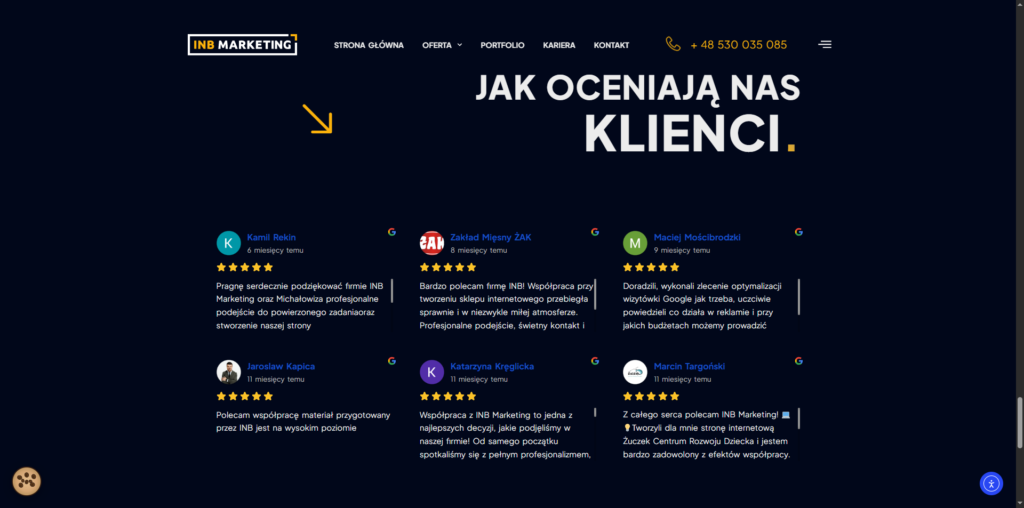 INB Marketing opinie klienci